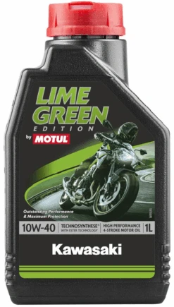 MOTUL Olie Lime Green Kawasaki 4T 10W40 1L -Goedhart Motoren 10w40 kawasaki motul c2ff