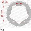 AFAM Tandwiel Achterzijde Staal 43T - 525 Zwart