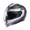 HJC I90 Davan Motorhelm 1 HJC I90 Davan Motorhelm -Goedhart Motoren HJC I90 Davan zwart wit paars fb5e