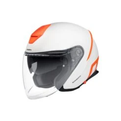 Schuberth M1 Pro Strike Motorhelm 5 Schuberth M1 Pro Strike Motorhelm -Goedhart Motoren schuberth m1 pro strike wit oranje 1 b65b